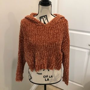 Cropped Hooded Sweater